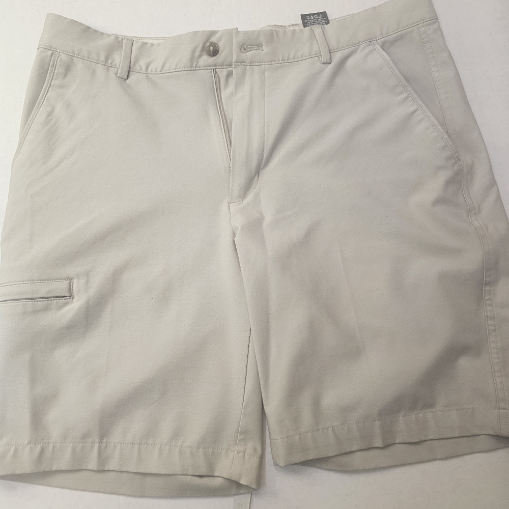 GREG NORMAN MENS GOLF PREPPY CASUAL SHORTS CREAM SIZE 32 GORPCORE